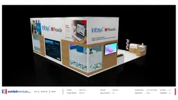 30x40 Peninsula booth design by Exhibit-Rentals